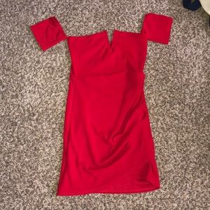 Pretty little thing tight red dress